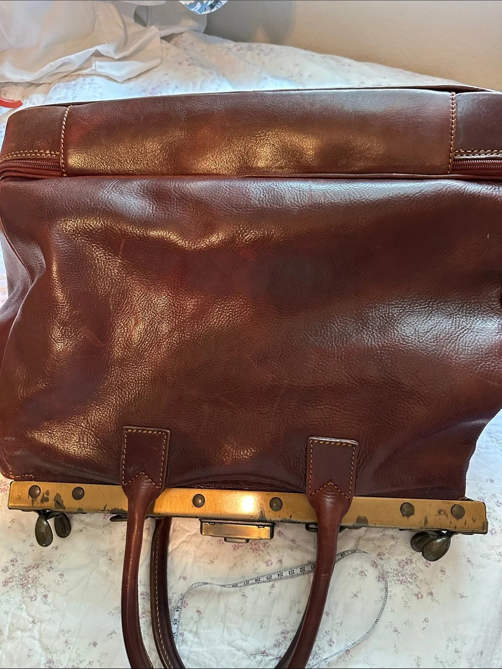 Large men’s travel Satchel from Italy